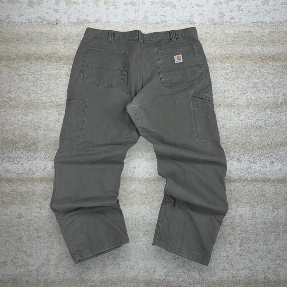 Carhartt Other - Carhartt Double Knees Carpenter Pants Olive Green Cotton Relaxed Fit Work Wear